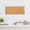 Shiplap White Narrow Wood Framed Corkboard, Natural Cork